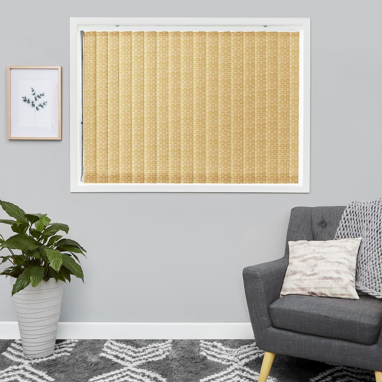 Vesper Mustard Vertical Blind