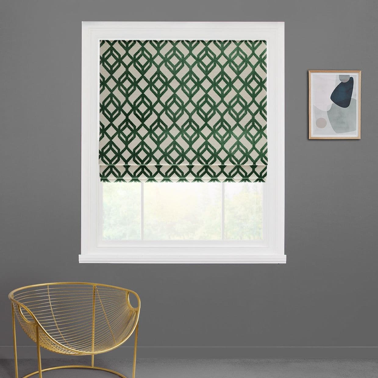 Loxly Emerald Roman Blind