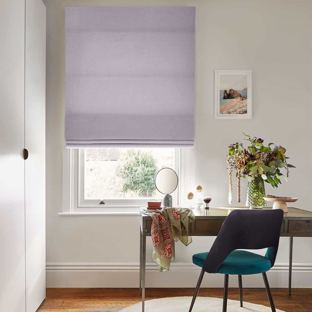 Faso Lavender Roman blind