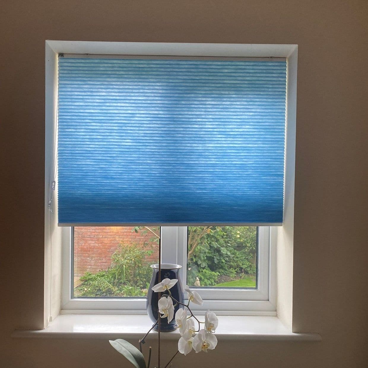Thermashade Blue Pleated Blind
