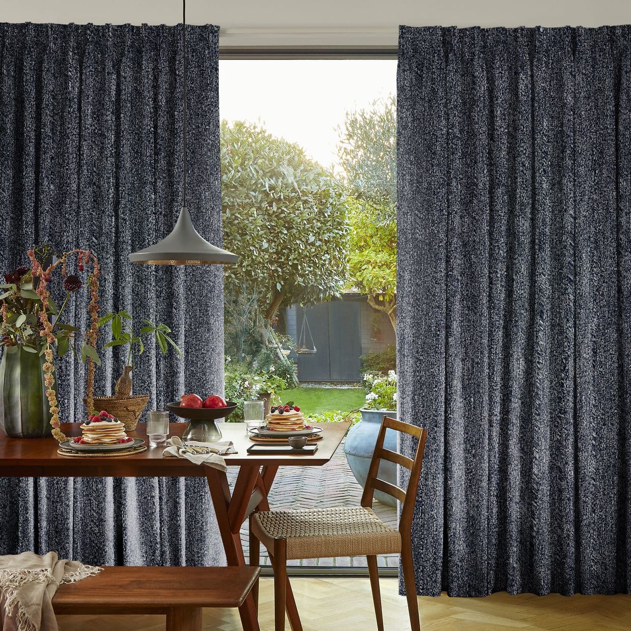 Paloma Navy Curtain