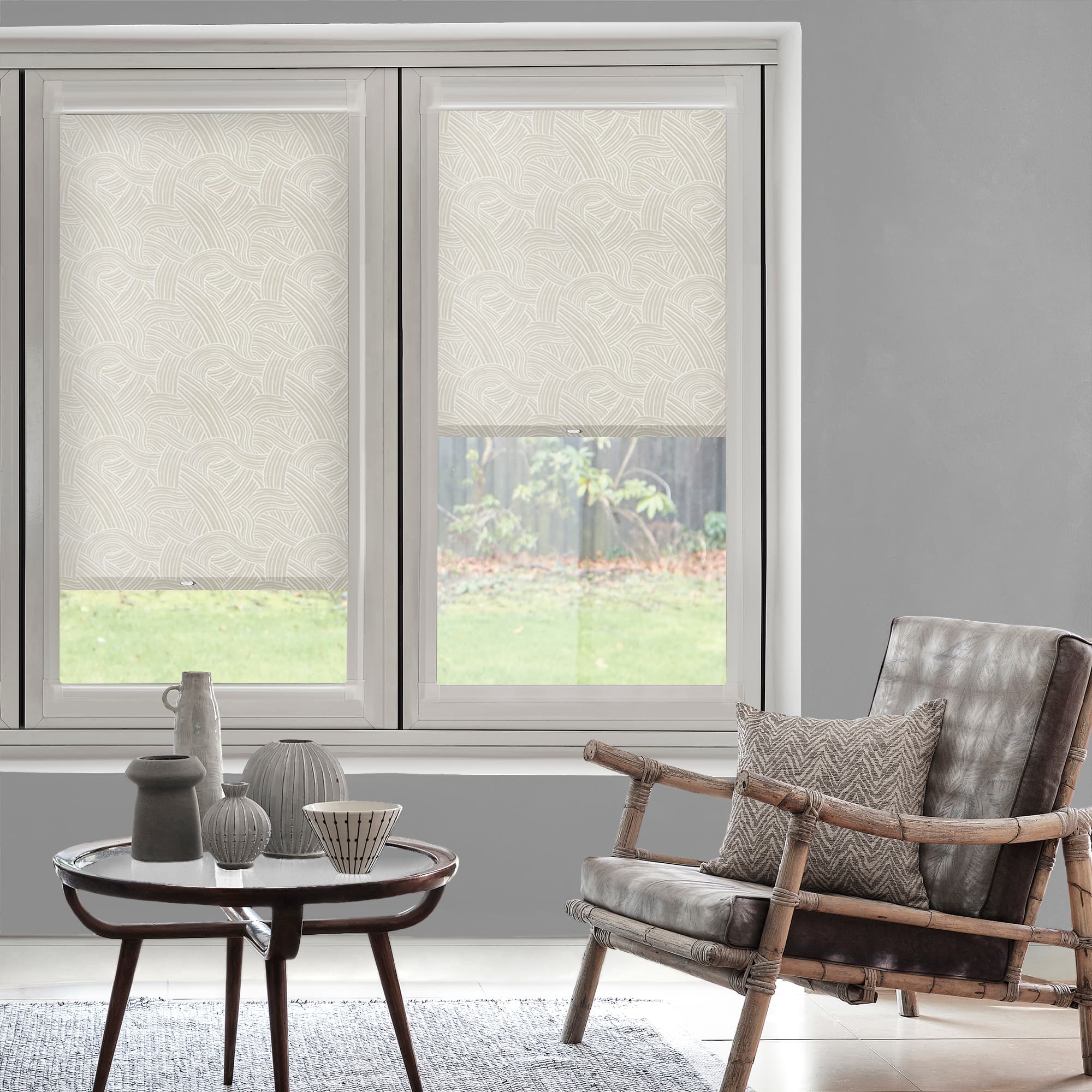 Celina Blackout Sand Perfect Fit Roller blind
