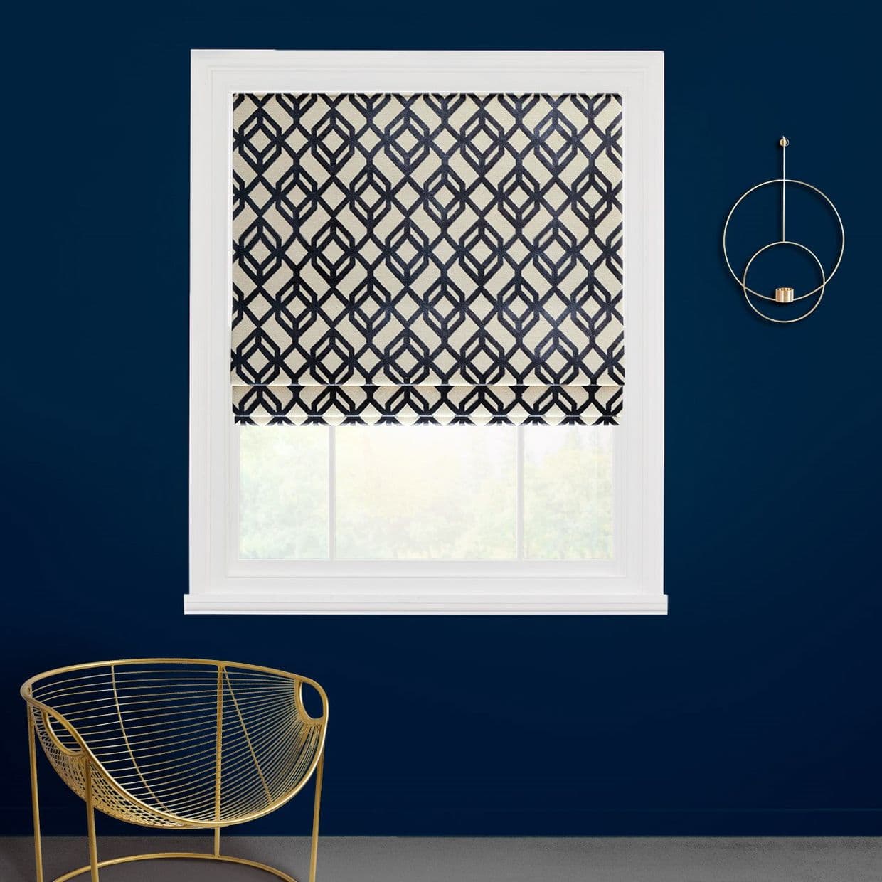 Loxly Ink Roman Blind