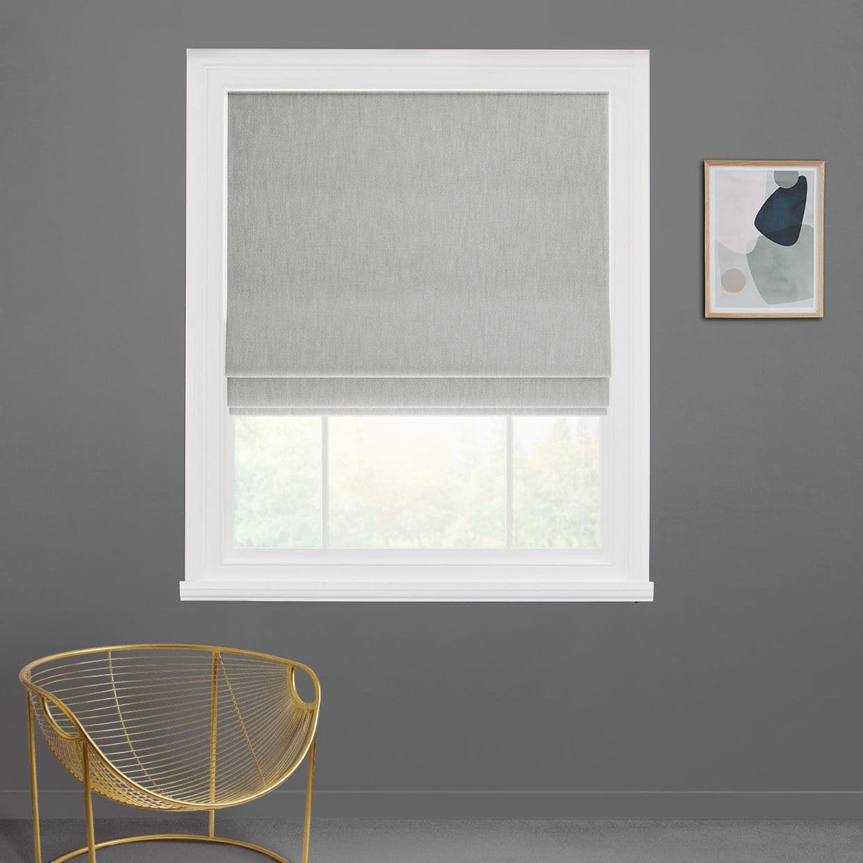 Bailey Cream Roman blind