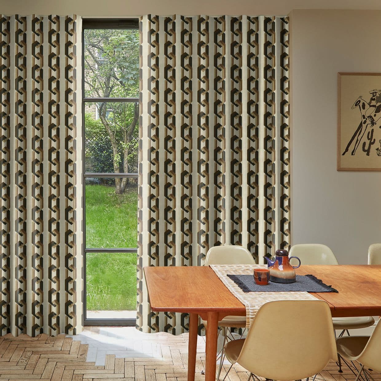 Chain of Fools Mono Curtain