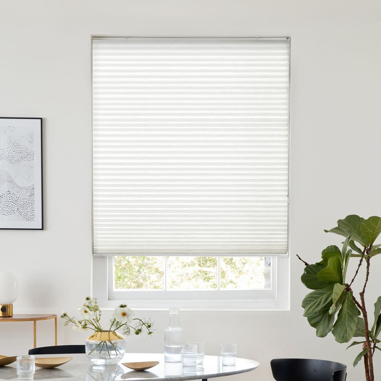 Montoya White Pleated Blind