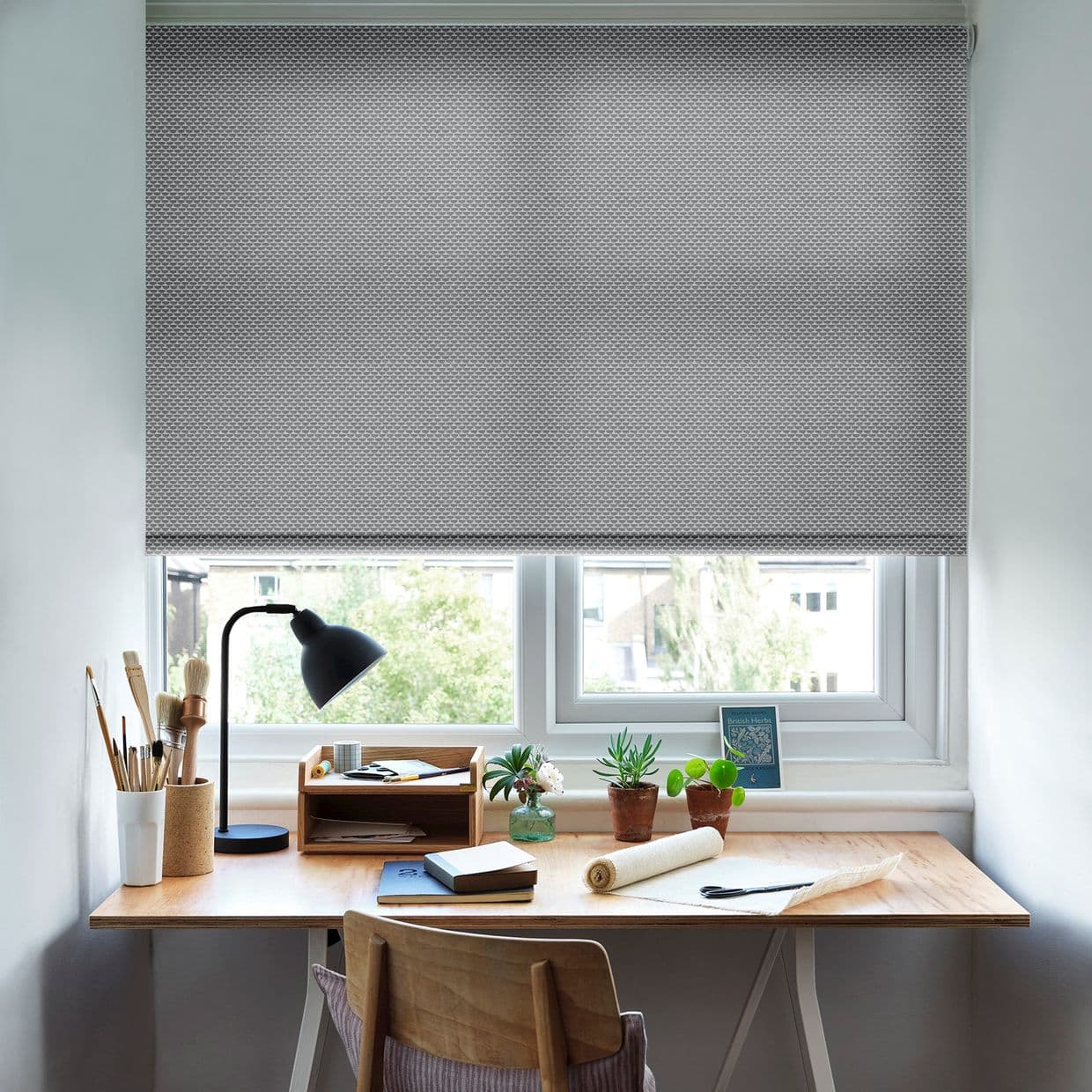 Battersea Silver Roller Blind