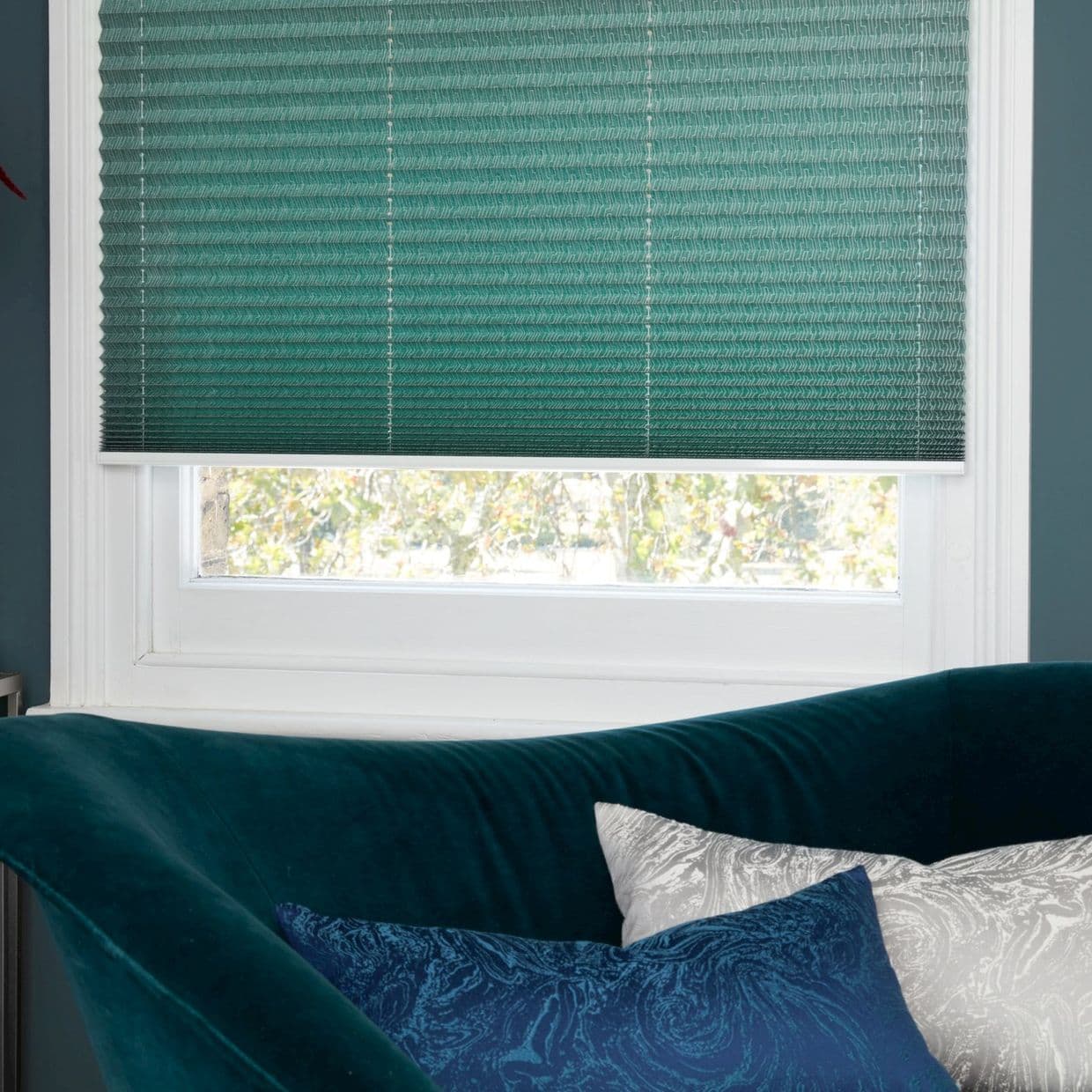 Metro Green Pleated Blind