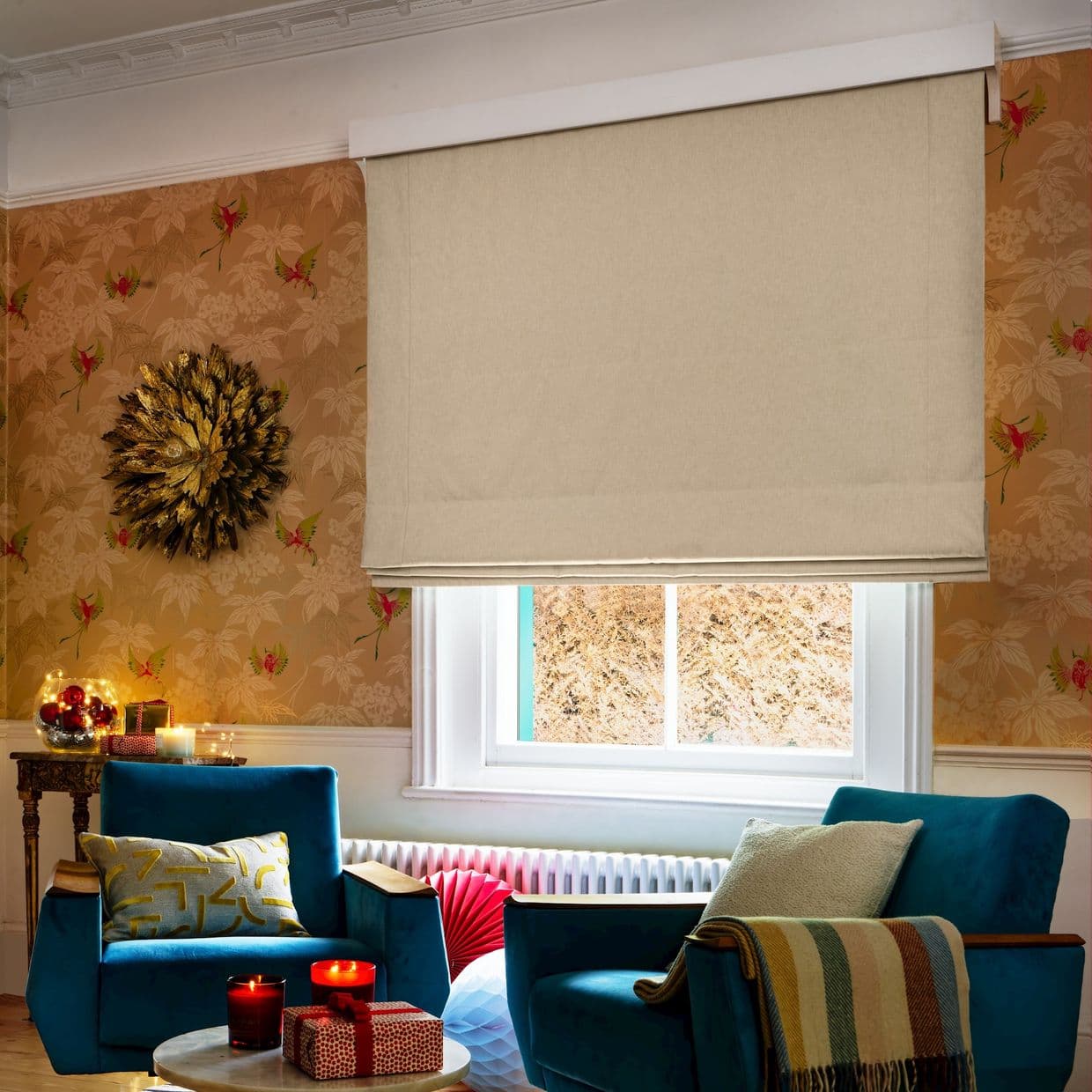Harper Almond Roman blind