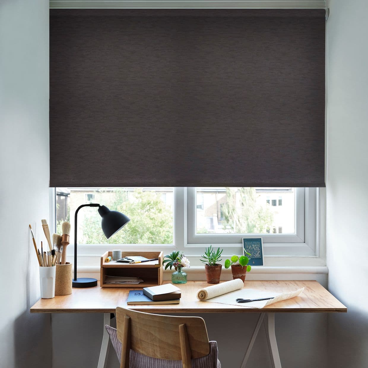 Norfolk Charcoal Roller Blind