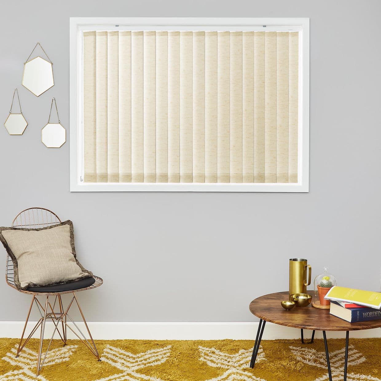 Fleck Wholemeal Vertical Blind
