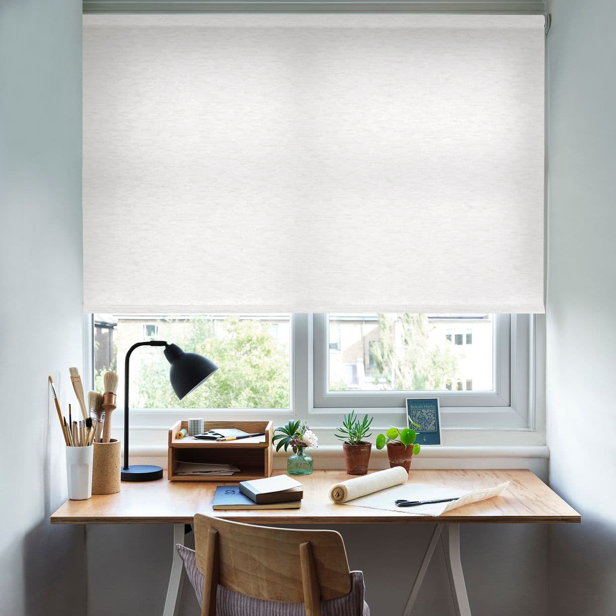 Norfolk White Roller Blind