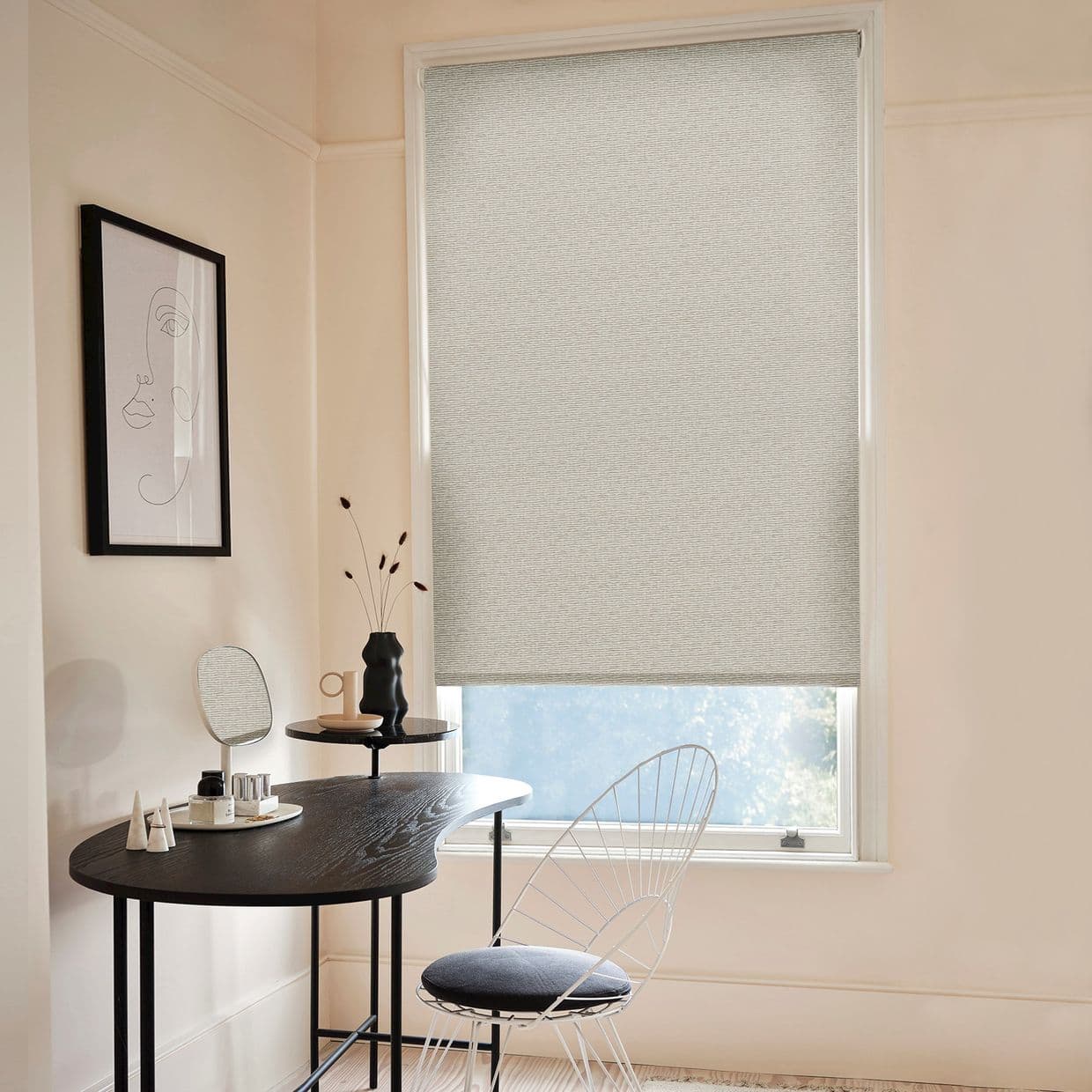 Raffia Weave Beige Roller Blind