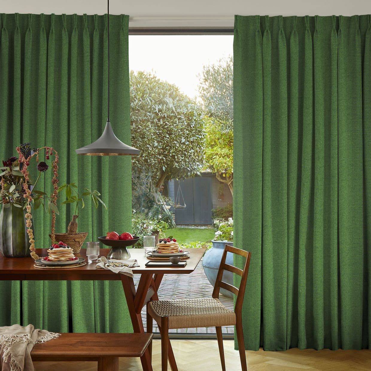 Clarence Evergreen Curtain