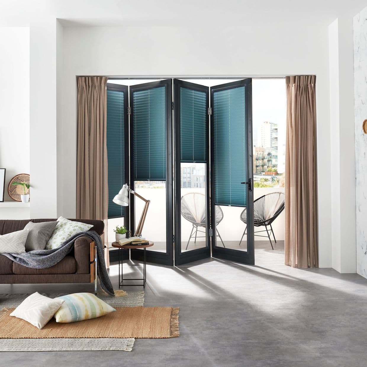 Tocarra Blue Perfect fit Pleated blind