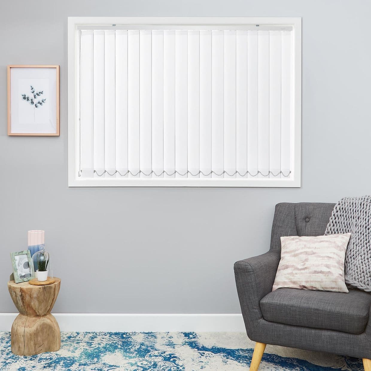 Acacia Silver Vertical Blind