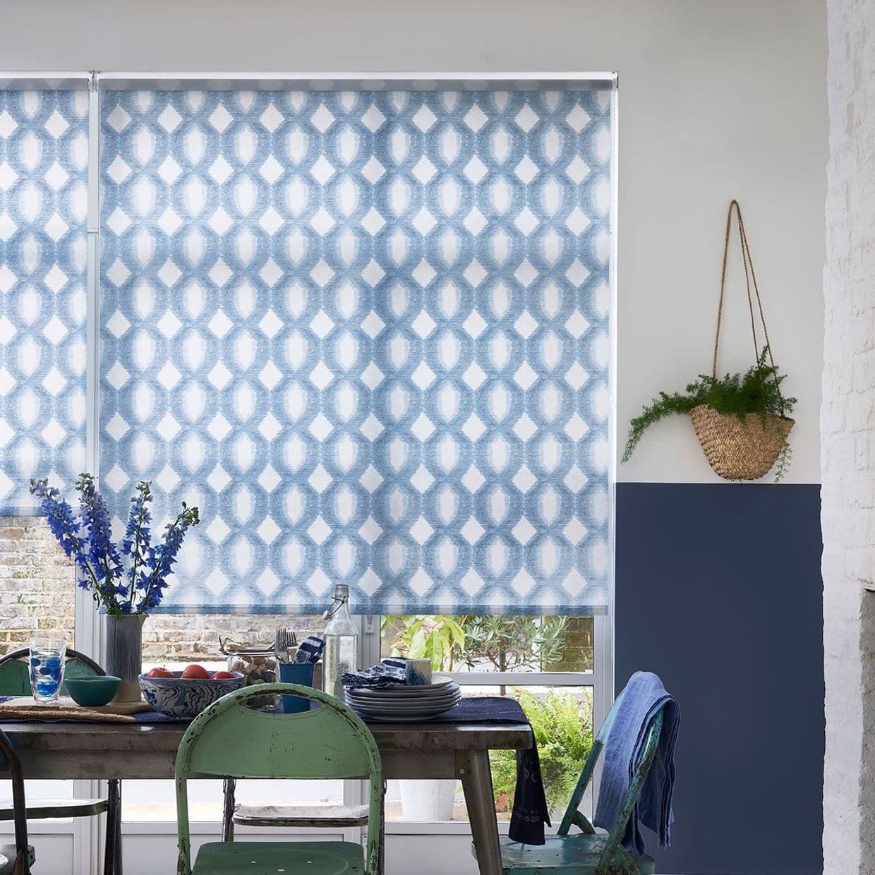 Brindle Denim Drift Roller Blind