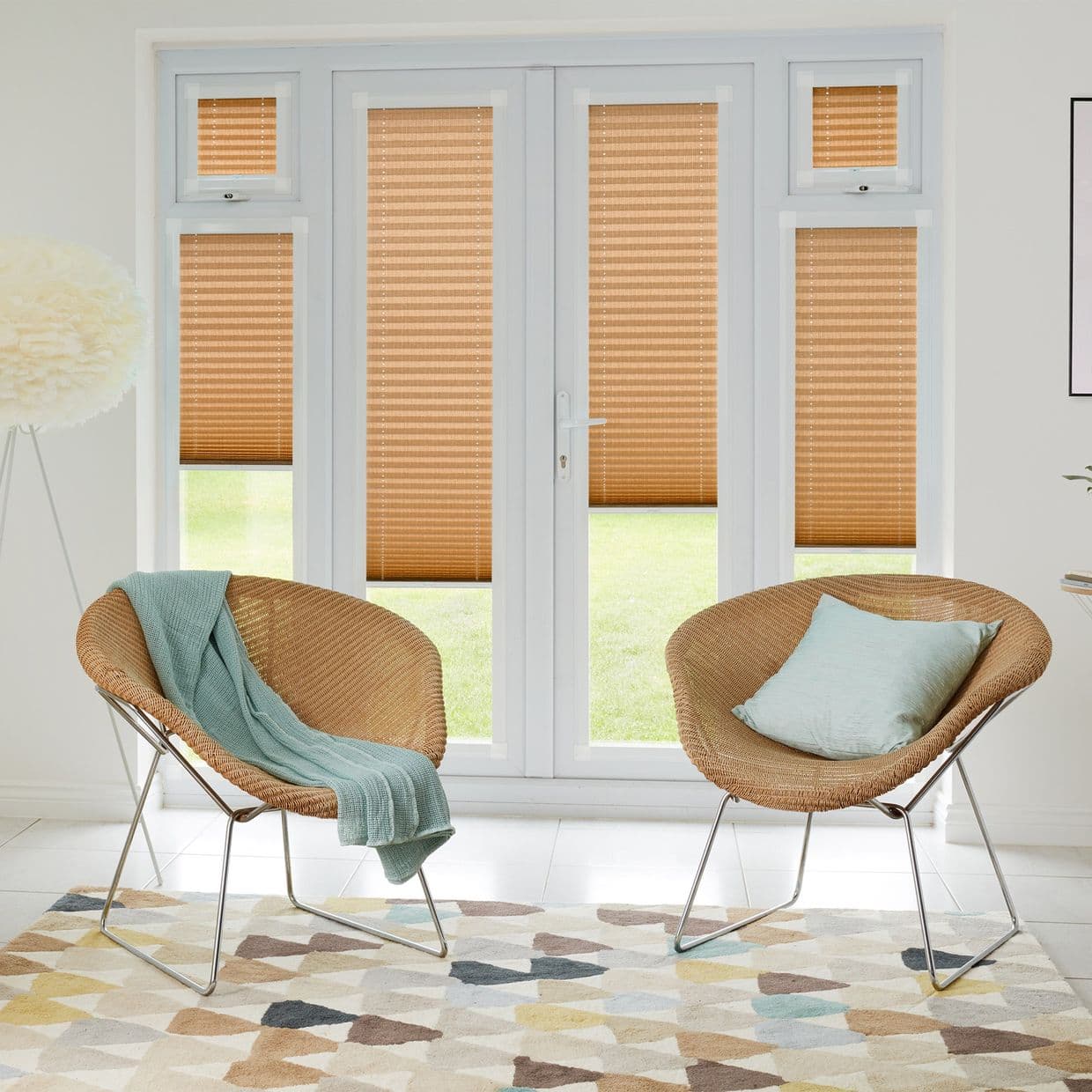 Profusion Copper Gold Perfect fit Pleated blind