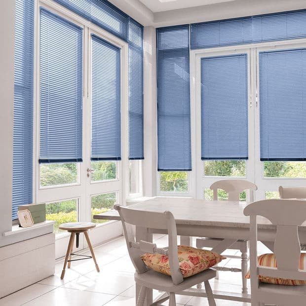 Special Finish Sparkle Blue Conservatory Venetian blind