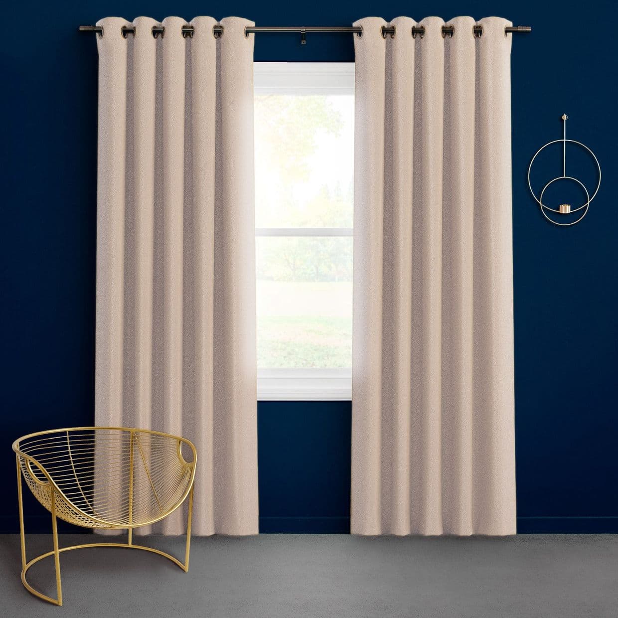 Darcia Velvet Taupe Curtain