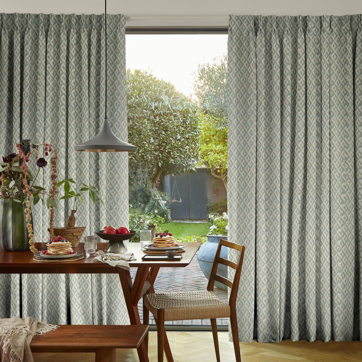 Zircon Turquoise Curtain