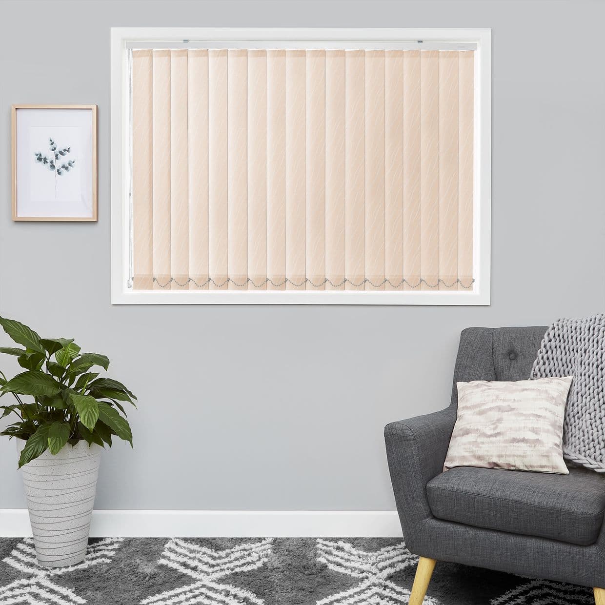 Florence Peach Vertical Blind