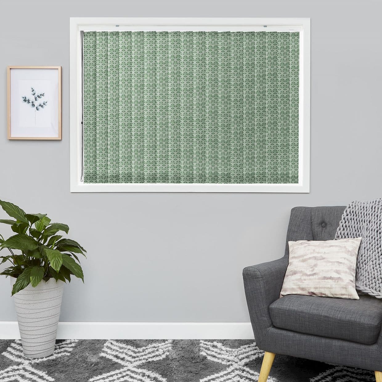 Vesper Green Vertical Blind