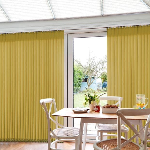 Acacia Chartreuse Conservatory Vertical Blind