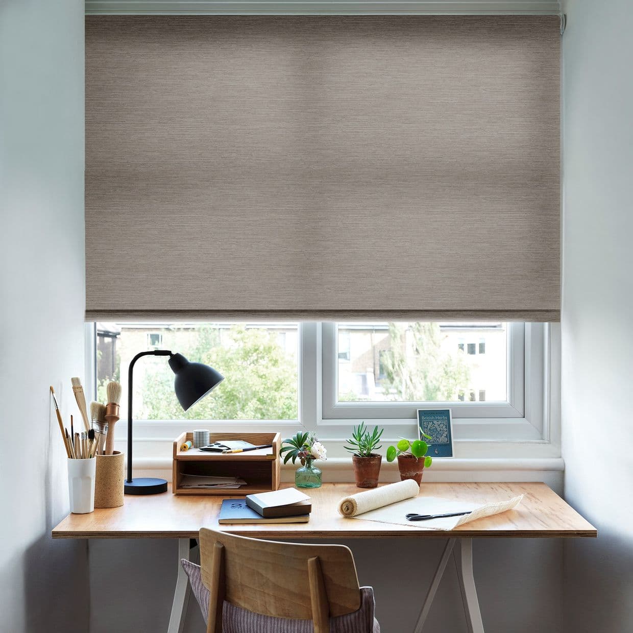 Hickory Smoke Roller Blind