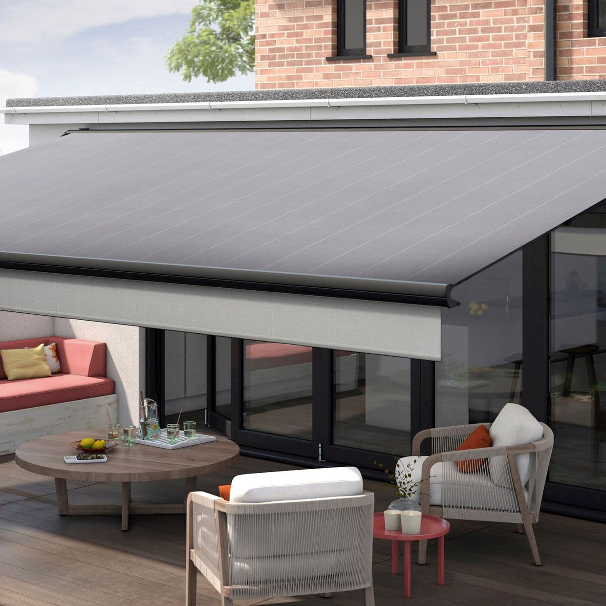 Naples Light Grey Awning