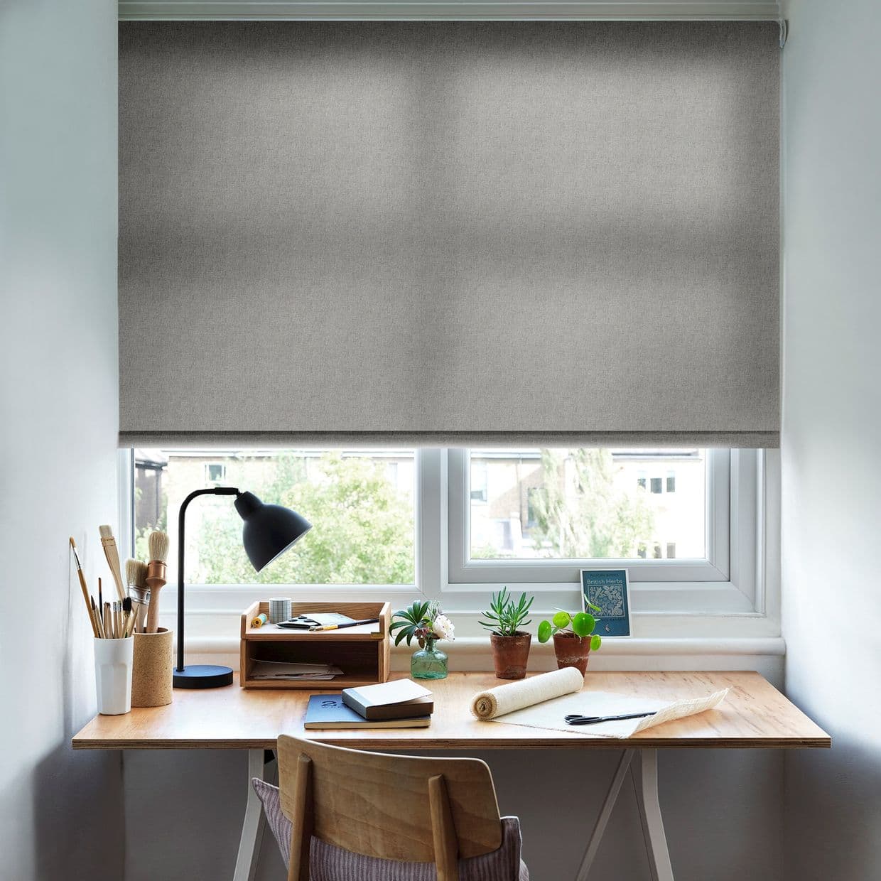 Harrow Charcoal Roller Blind