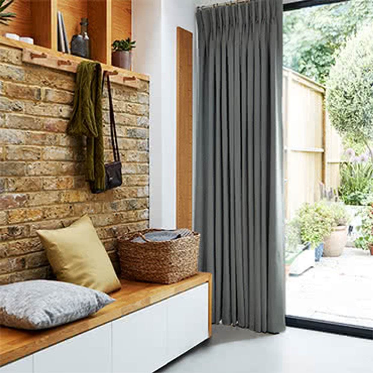 Huxley Charcoal Curtain