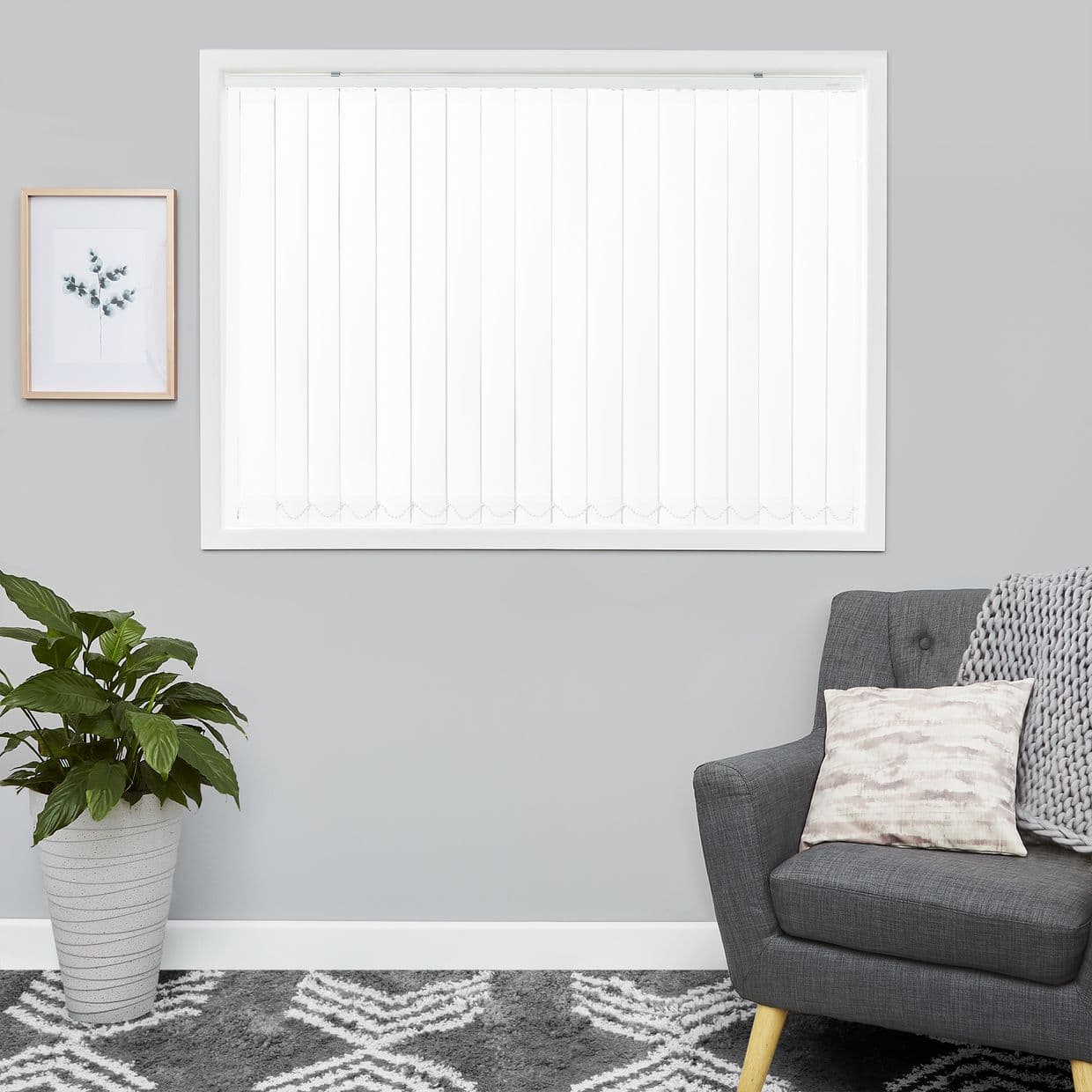 Blocks White Vertical Blind