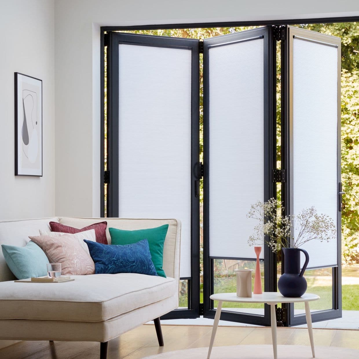 INTU Micro Hive White Pleated Blind