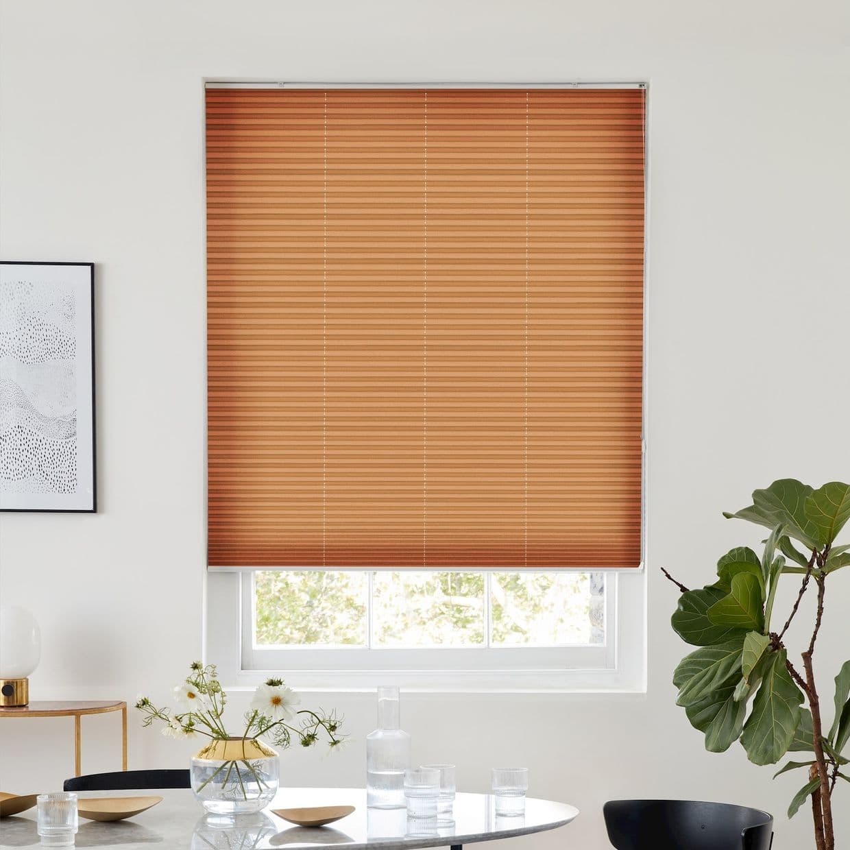 Profusion Copper Gold Pleated Blind