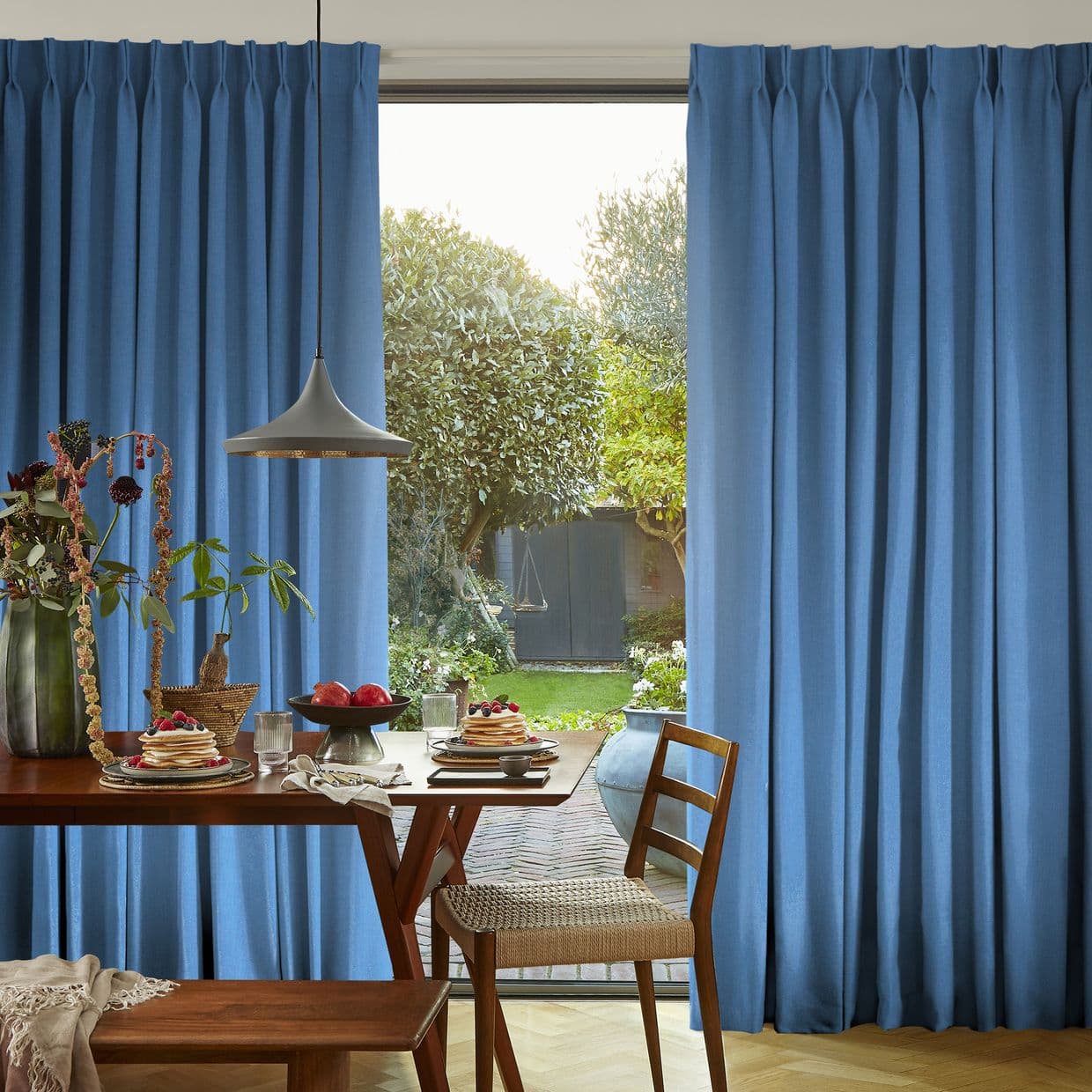Faso Cornflower Curtain