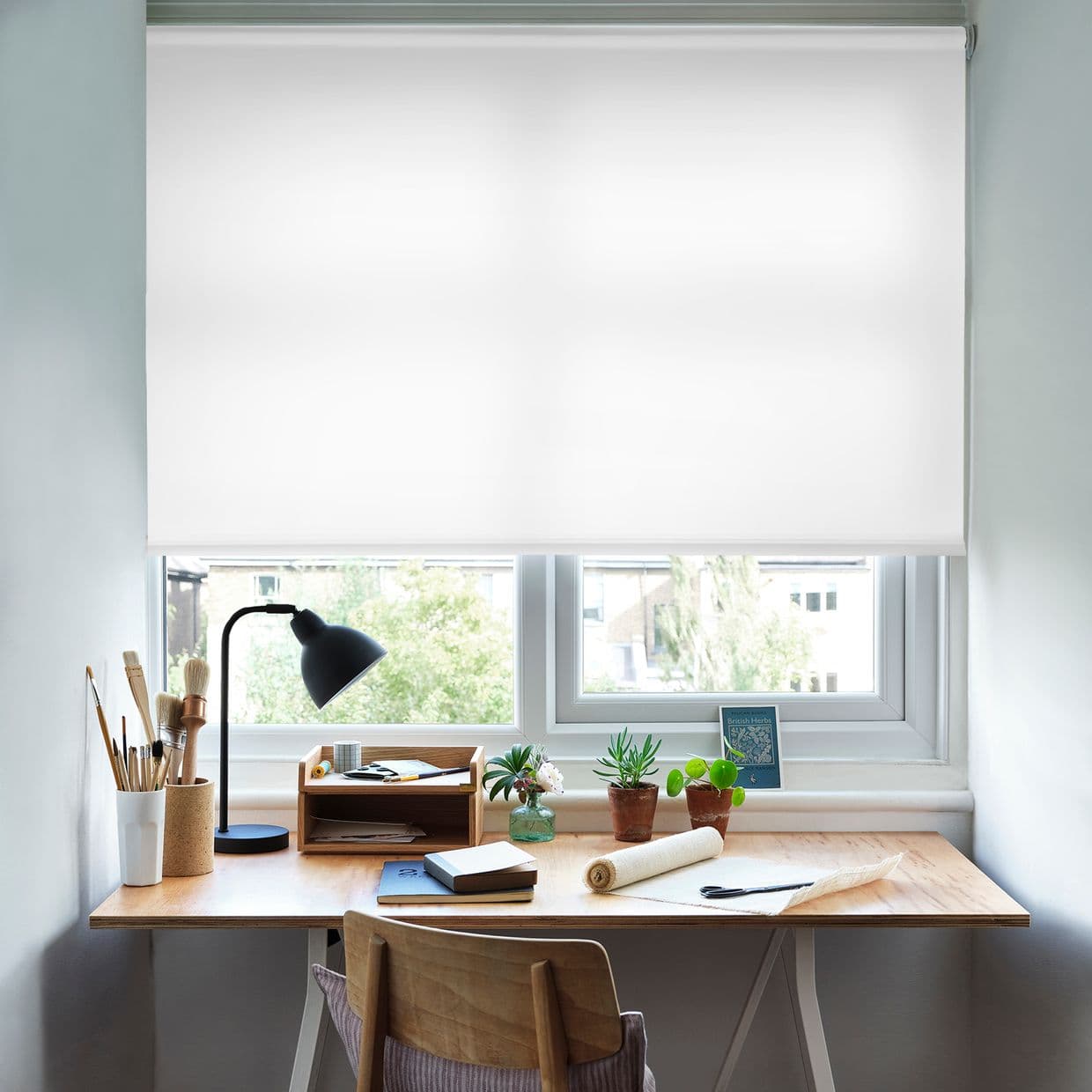 Tempest White Roller Blind