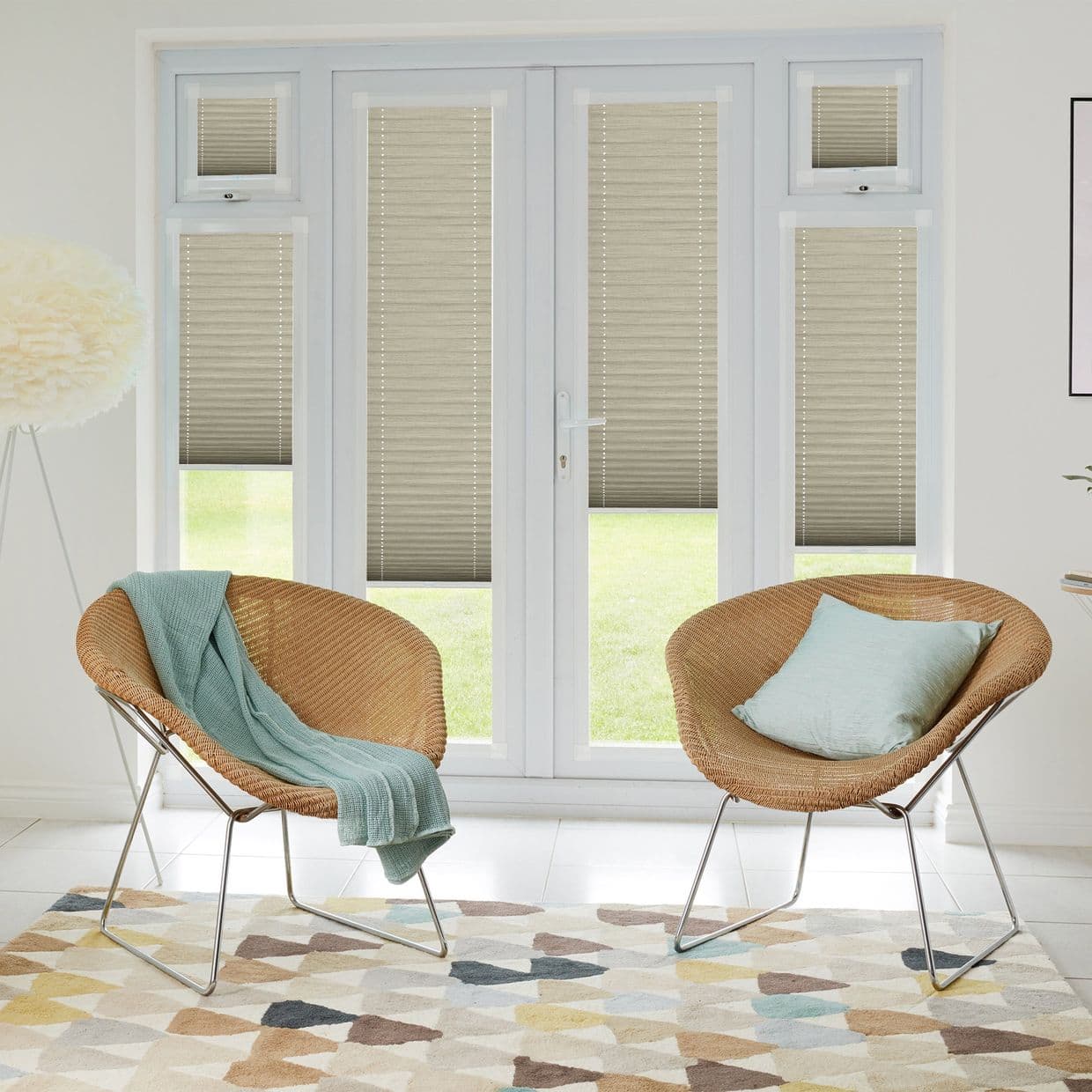 Grenoble Taupe Perfect fit Pleated blind