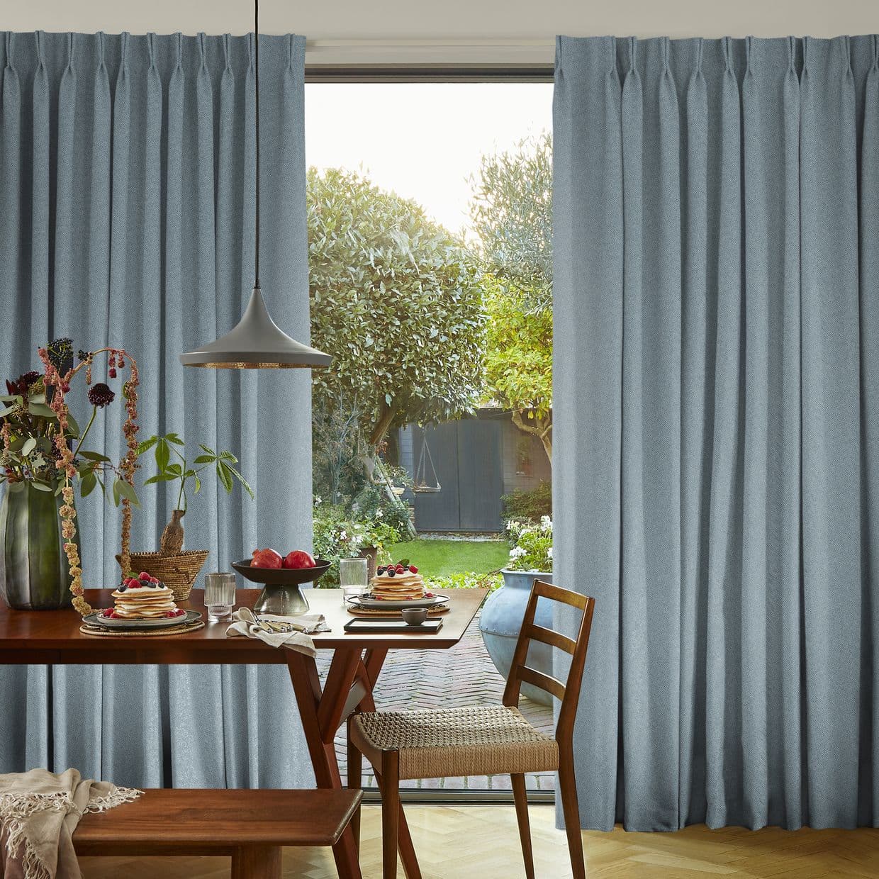 Huxley Powder Blue Curtain