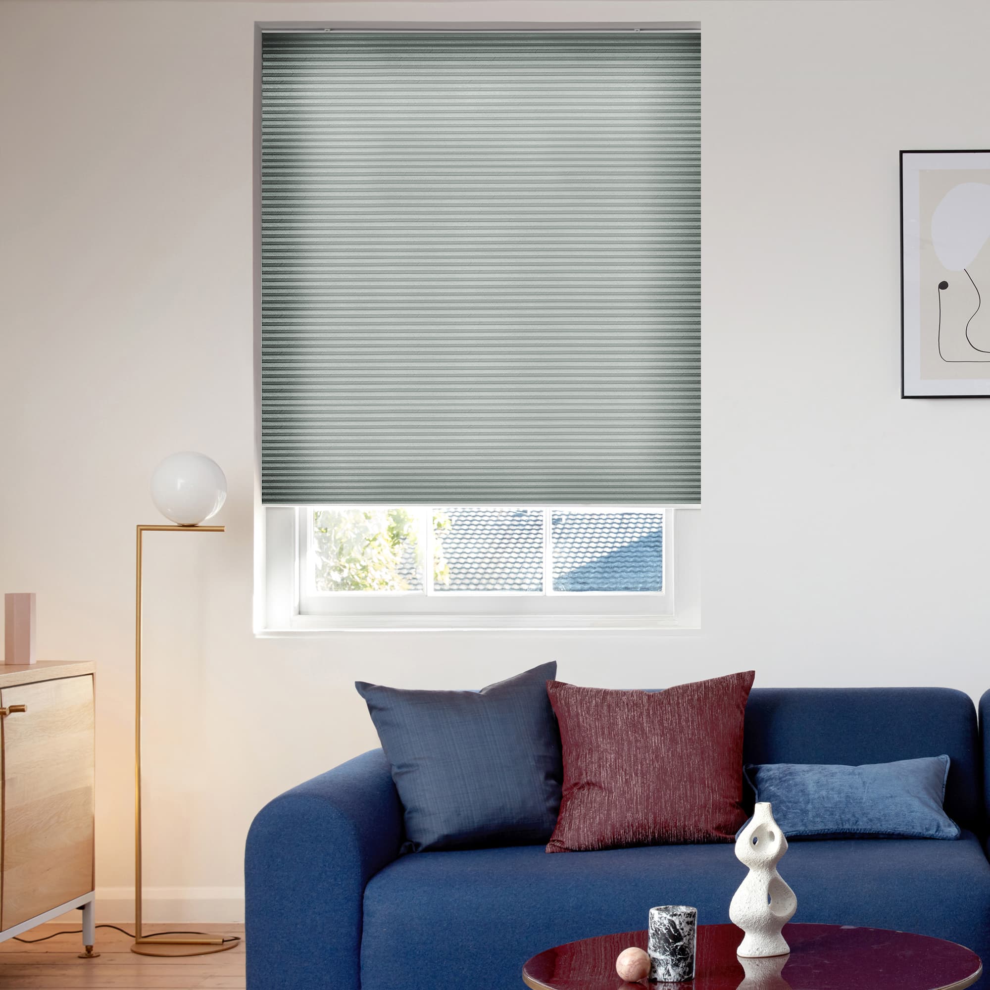Duette Batiste Fossil Honeycomb blind