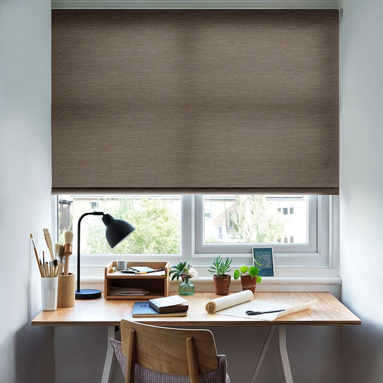 Hickory Sand Roller Blind