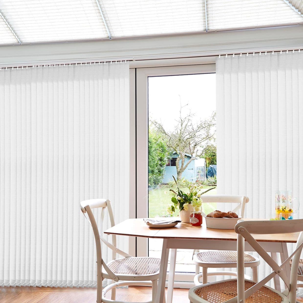 Malin White Conservatory Roller blind
