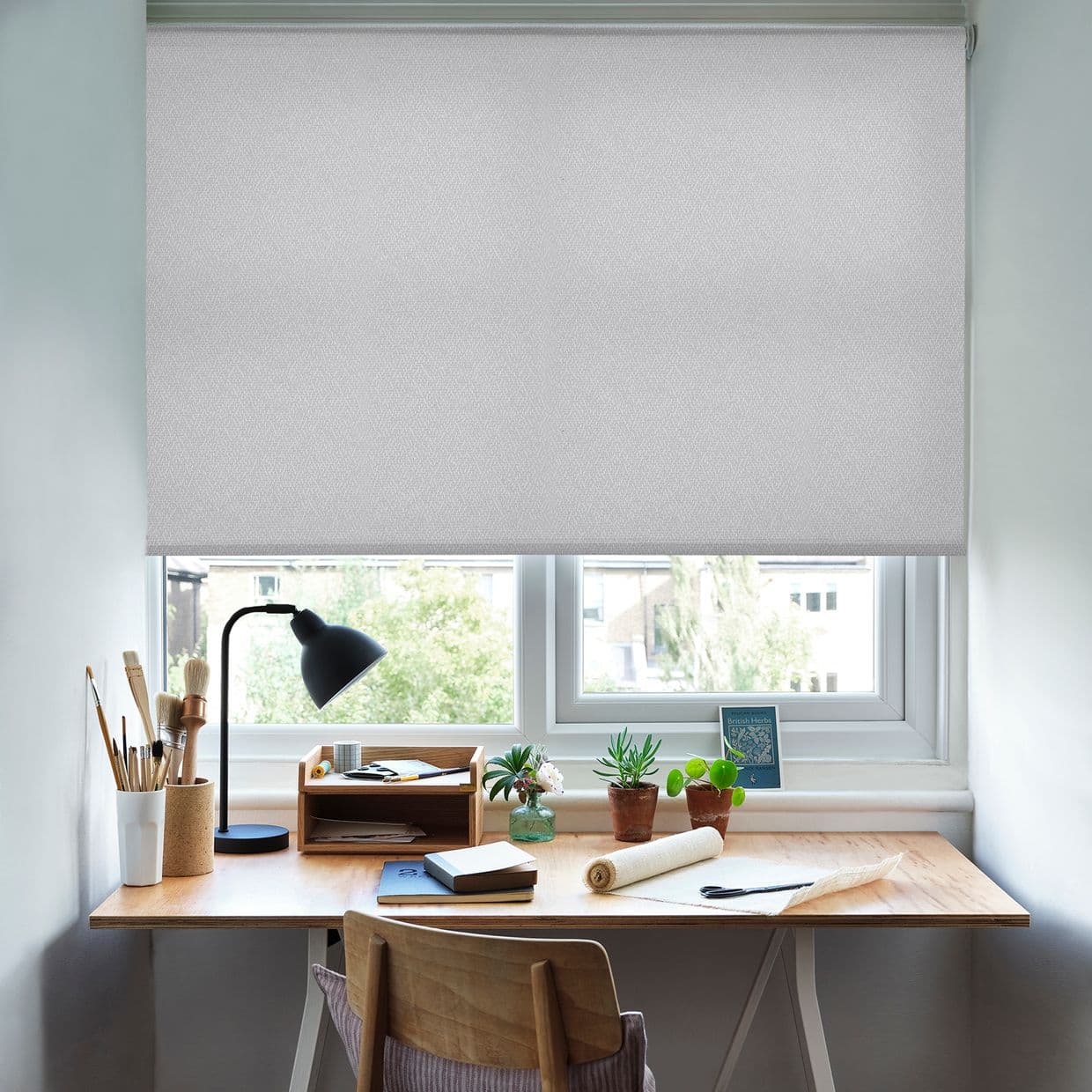 Hexham Silver Roller Blind