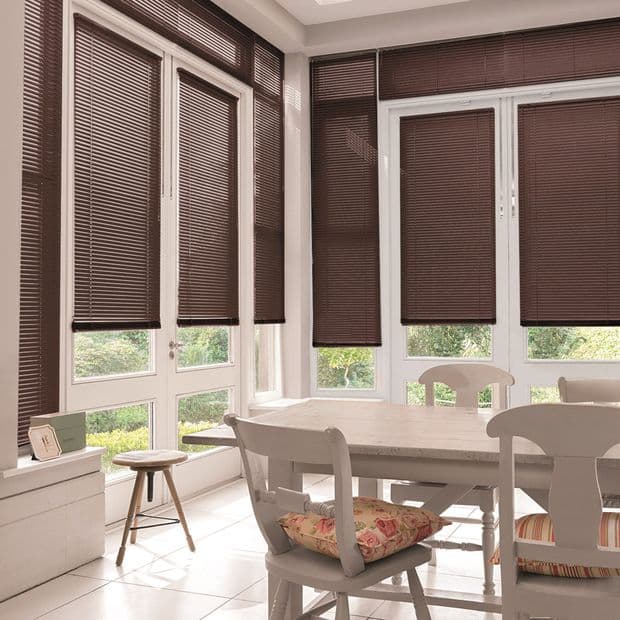 Aluwood Mahogany Conservatory Venetian blind