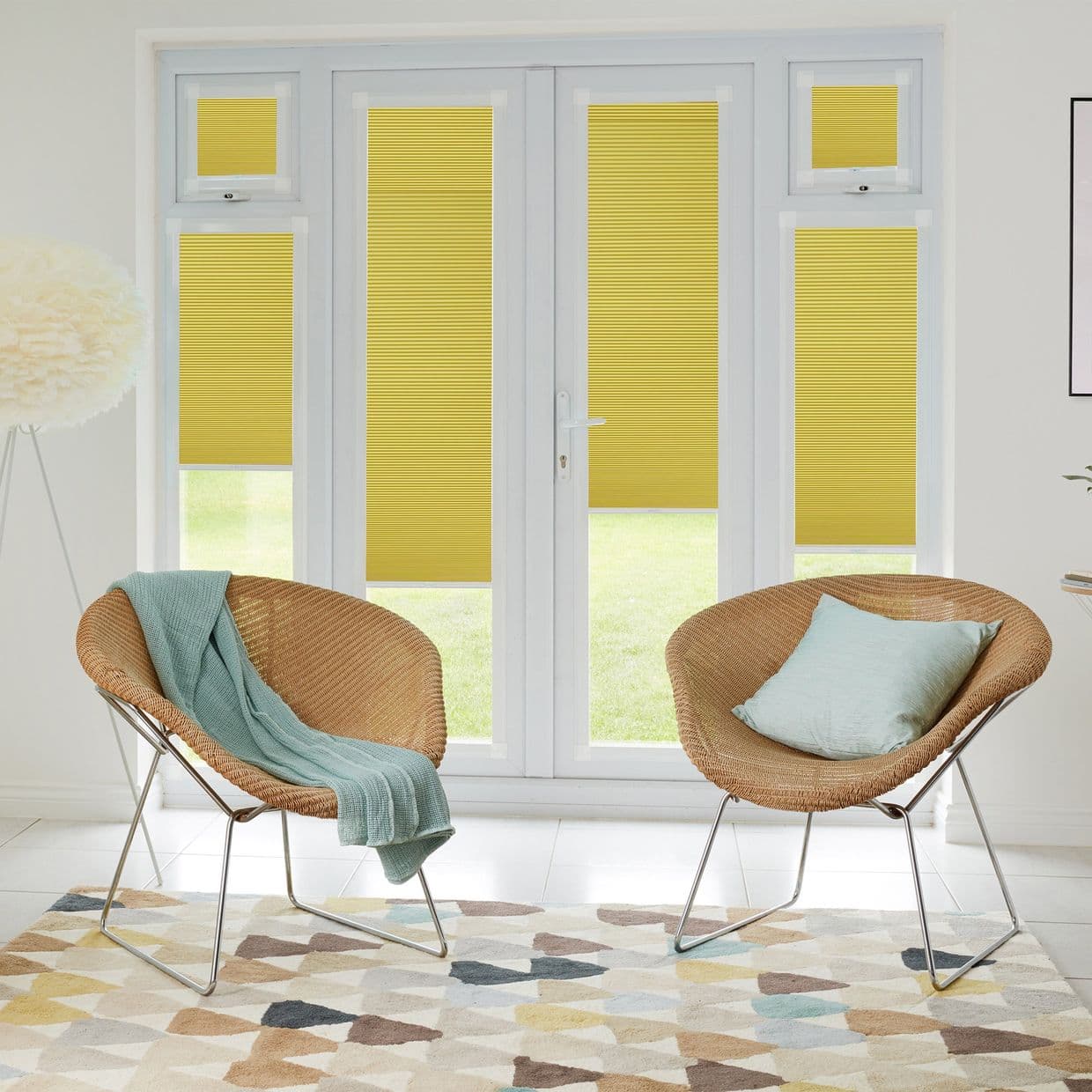 Thermashade Yellow Perfect fit Pleated blind