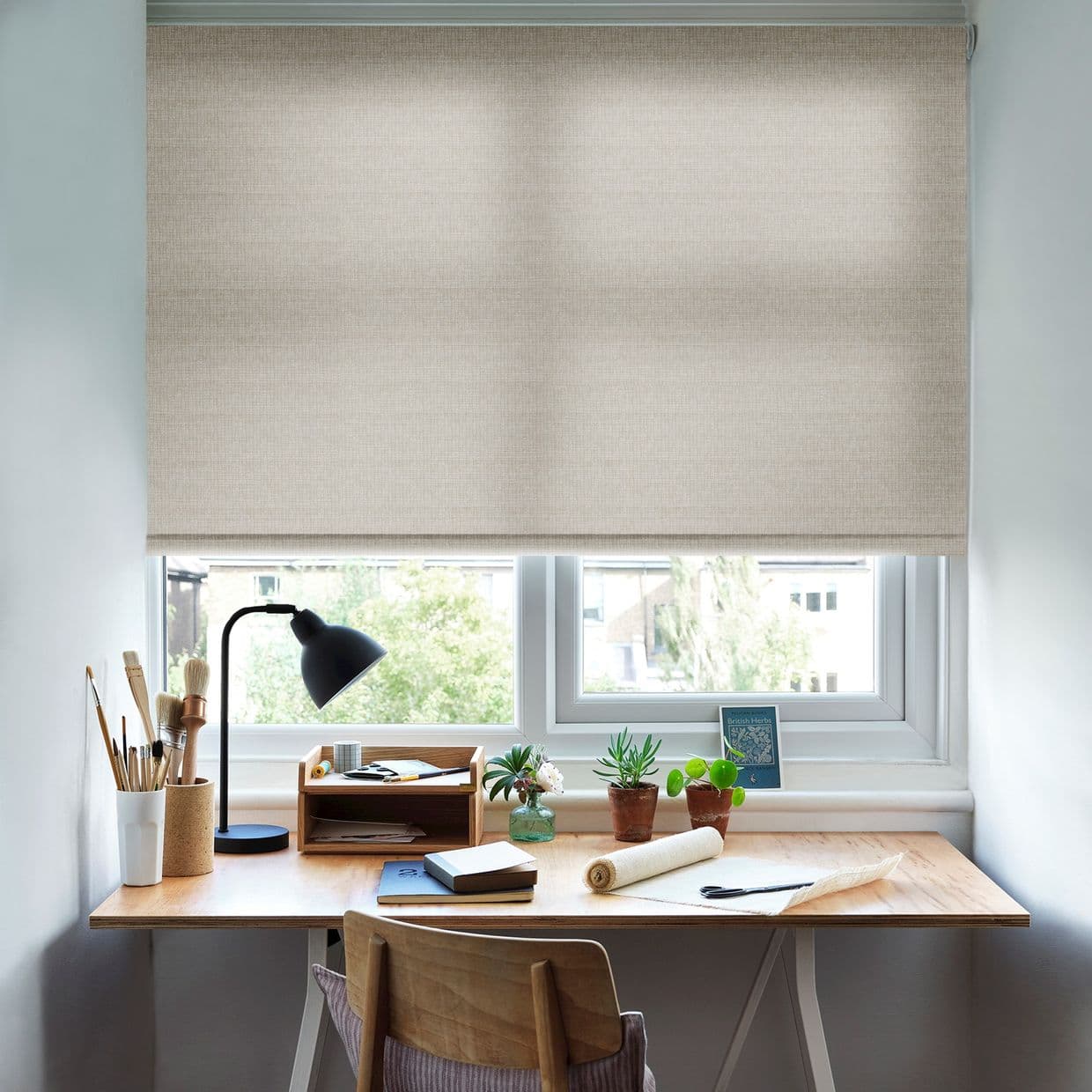 Macrame Bark Roller Blind