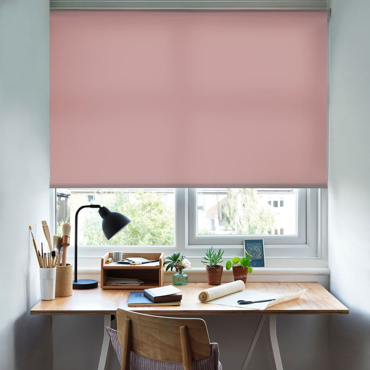 Cordova Baby Pink Roller Blind