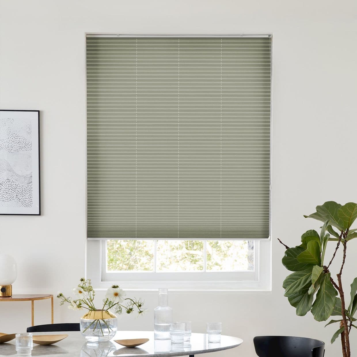 Thermashade Taupe Pleated Blind