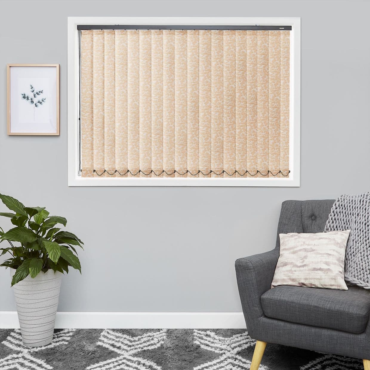 Bloom Mocha Vertical Blind