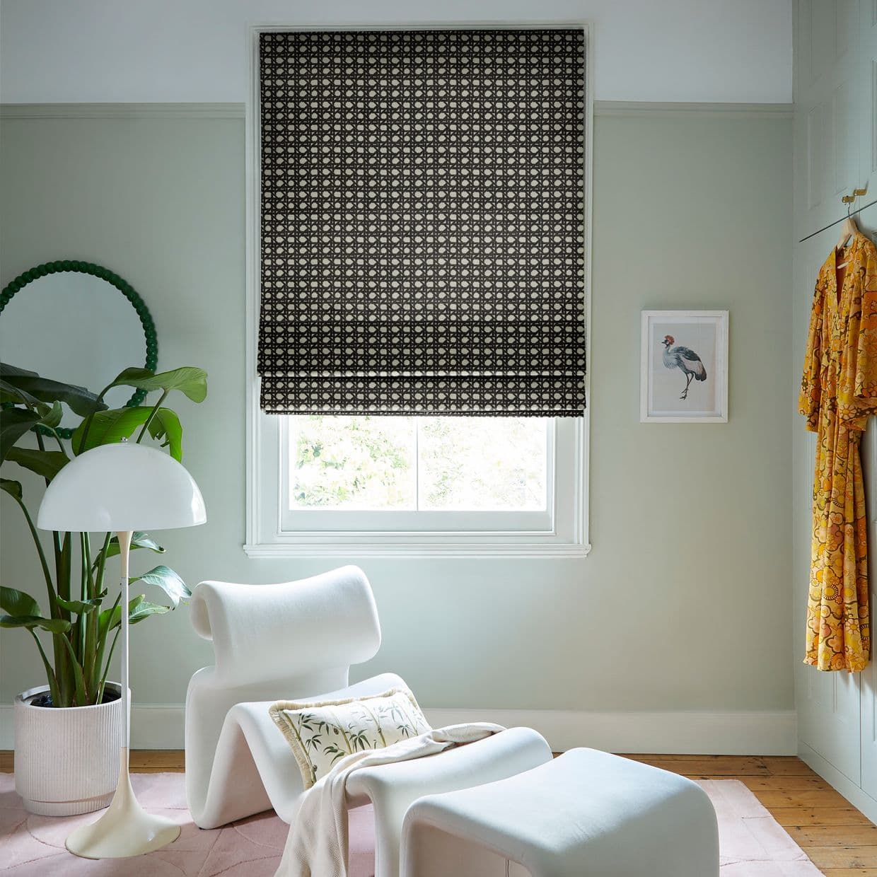 Wyndhams Rattan Umber Roman Blind